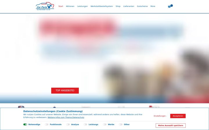 Screenshot of carpartsgmbh.com