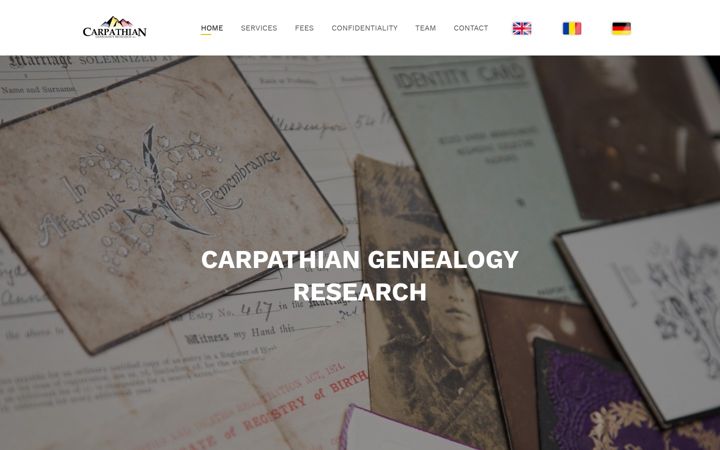 Screenshot of carpathianresearch.com