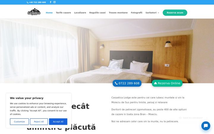 Screenshot of carpaticalodge.com