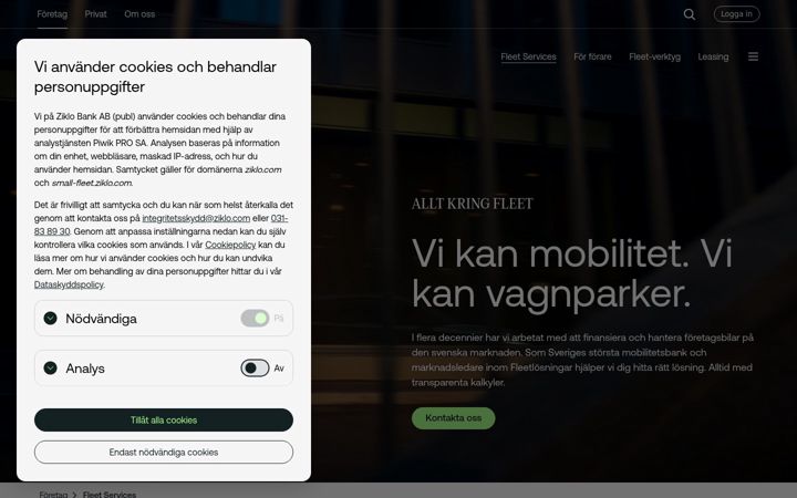 Screenshot of carpayfleet.se