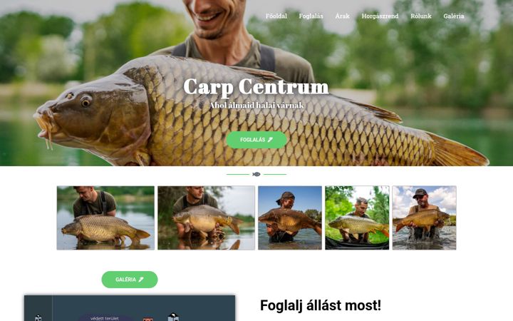 Captură de ecran a carpcentrum.hu