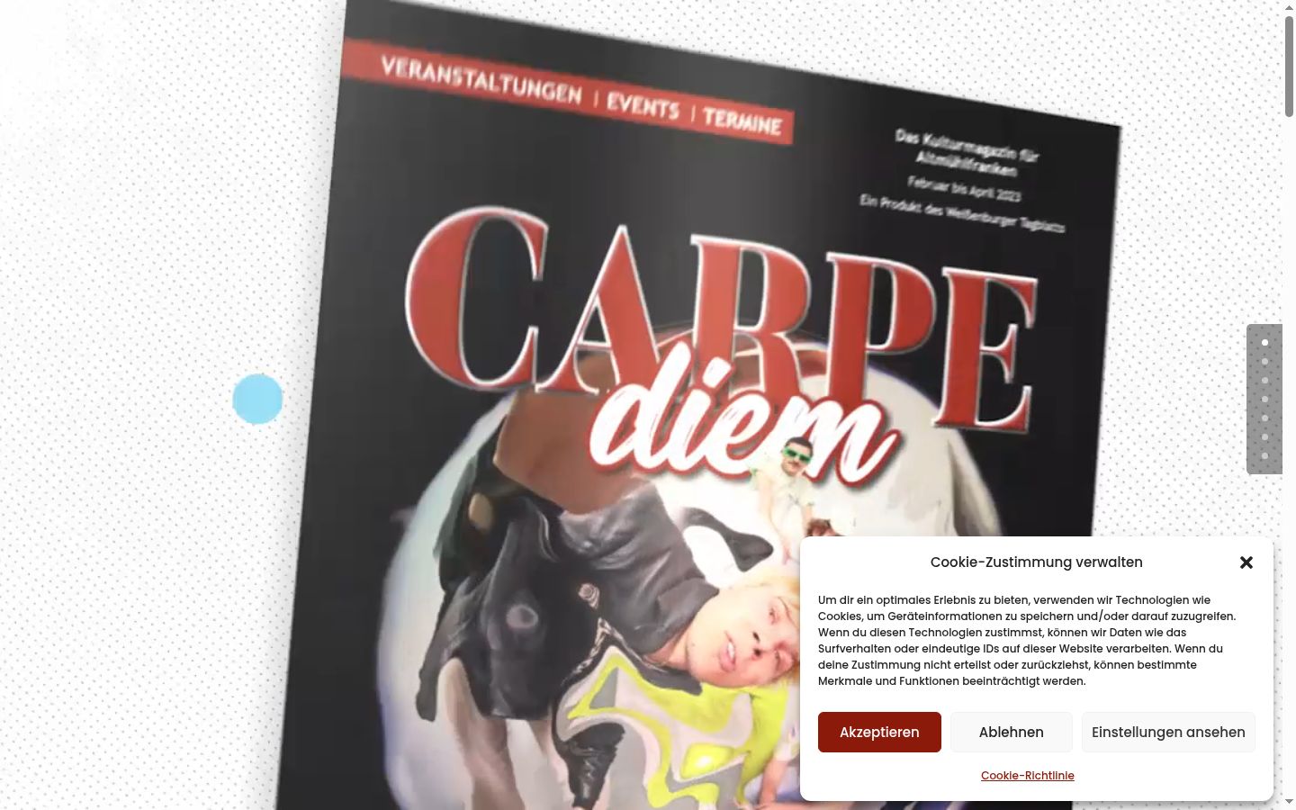 Capture d'écran de la bannière de consentement affichée avant toute interaction