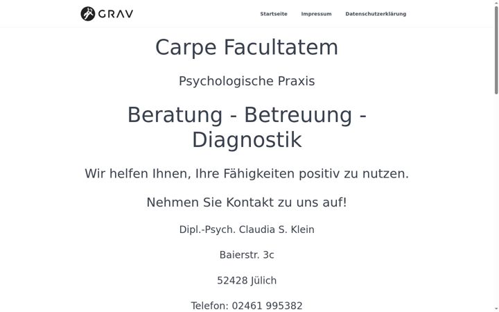 Screenshot of carpe-facultatem.de