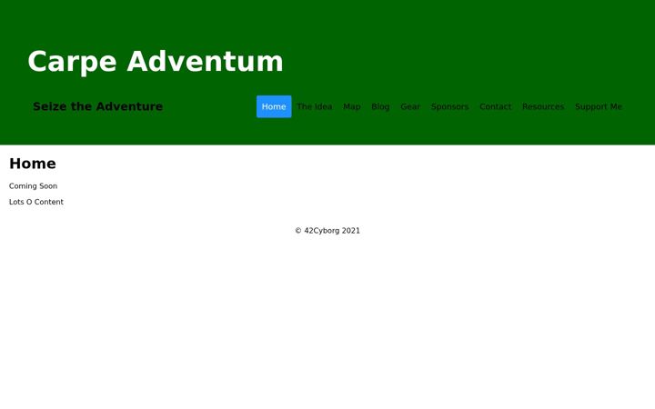 Screenshot of carpeadventum.com