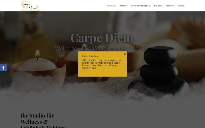 Skærmbillede af carpediem-wellness.com