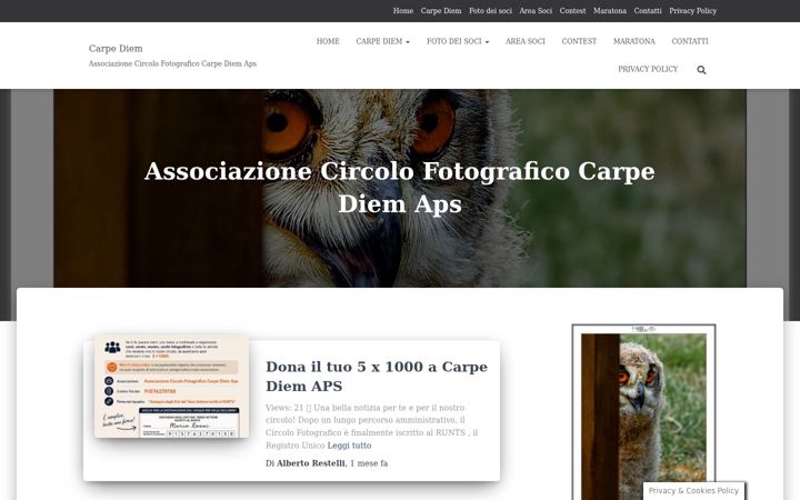Captura de pantalla de carpediemfoto.org