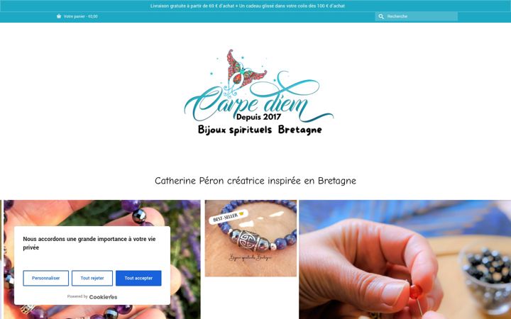 Ekrano kopija carpediemshop.fr