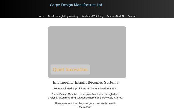 Screenshot of carpedmonline.co.uk