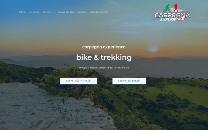 Ekrano kopija carpegnaexperience.it