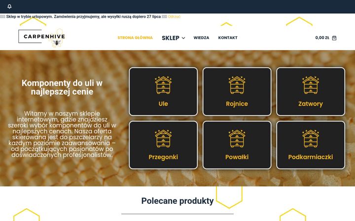 Zrzut ekranu carpenhive.pl