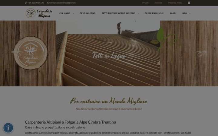 Screenshot of carpenteriaaltipiani.it