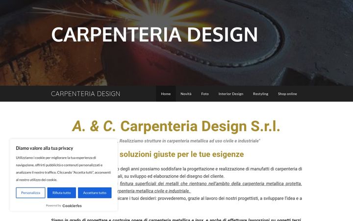 Screenshot of carpenteriadesign.com