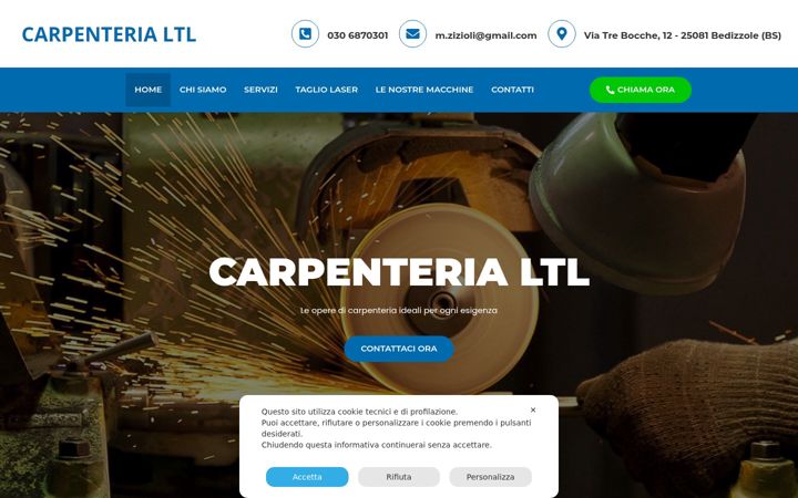 Screenshot of carpenterialtl.it