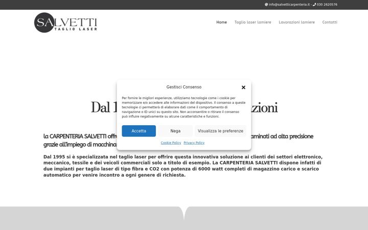 Screenshot of carpenteriasalvetti.com