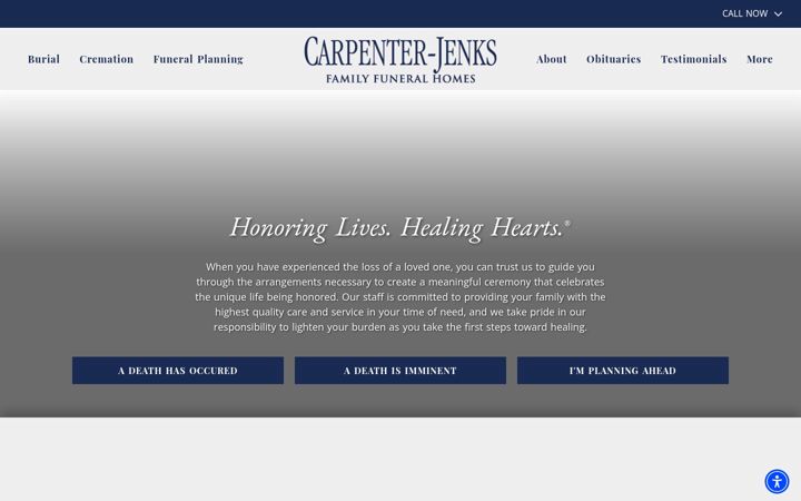 Screenshot of carpenterjenks.com