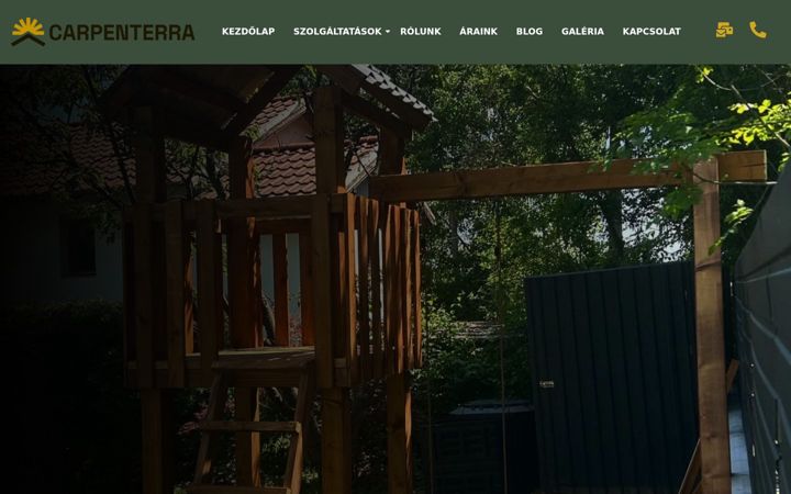 Snimka zaslona za carpenterra.hu