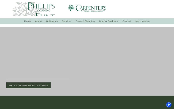 Screenshot of carpentersfuneralhome.com
