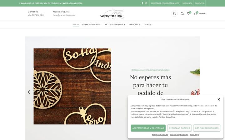 Екранна снимка на carpenterson.es