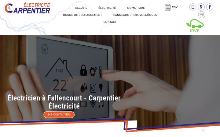 Screenshot of carpentierelectricite76.fr