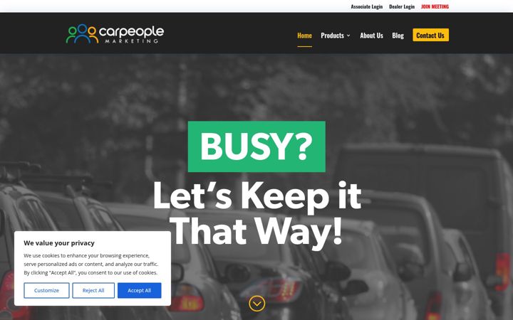 Screenshot of carpeoplemarketing.com