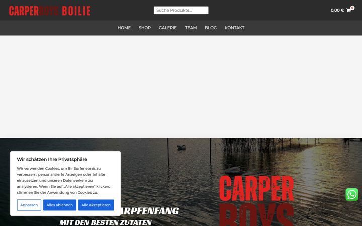 Capture d'écran de carperboysboilies.de