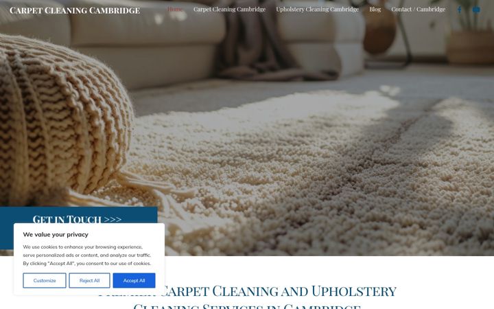 Screenshot of carpet-cleaning-cambridge.co.uk