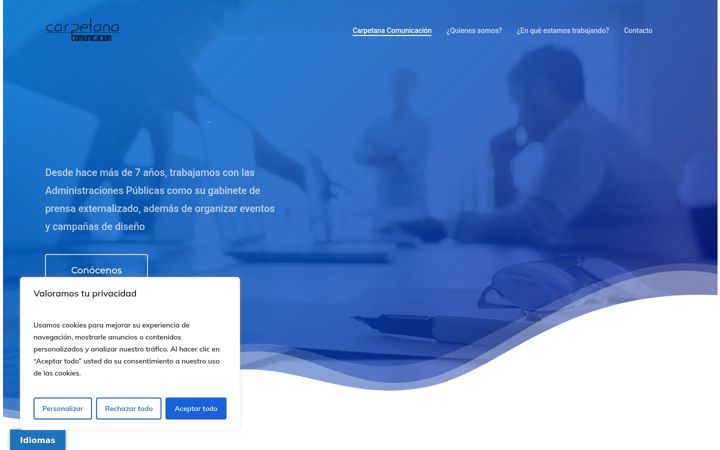 Screenshot of carpetanacomunicacion.com