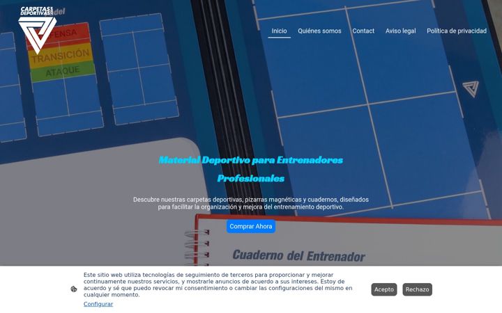 Screenshot of carpetasdeportivas.com