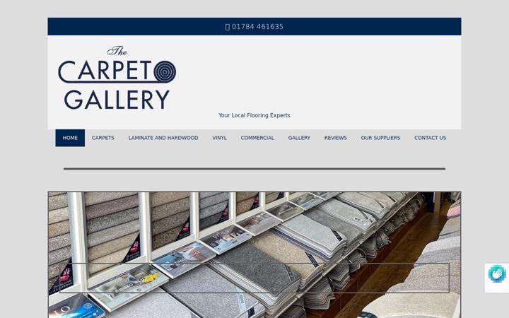 Screenshot of carpetgallerystaines.co.uk