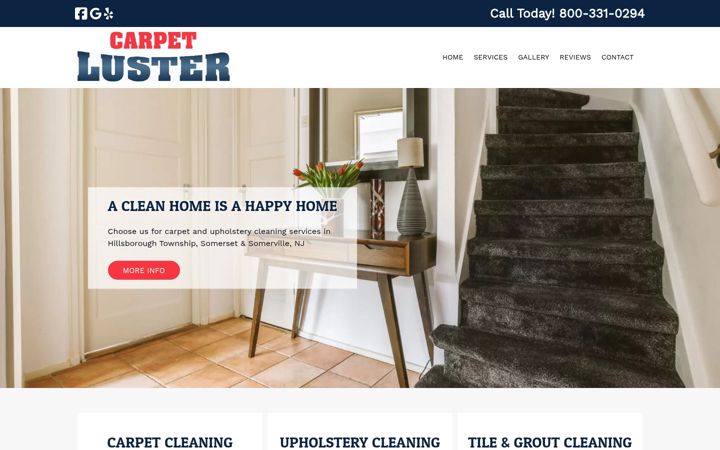 Screenshot of carpetluster.com