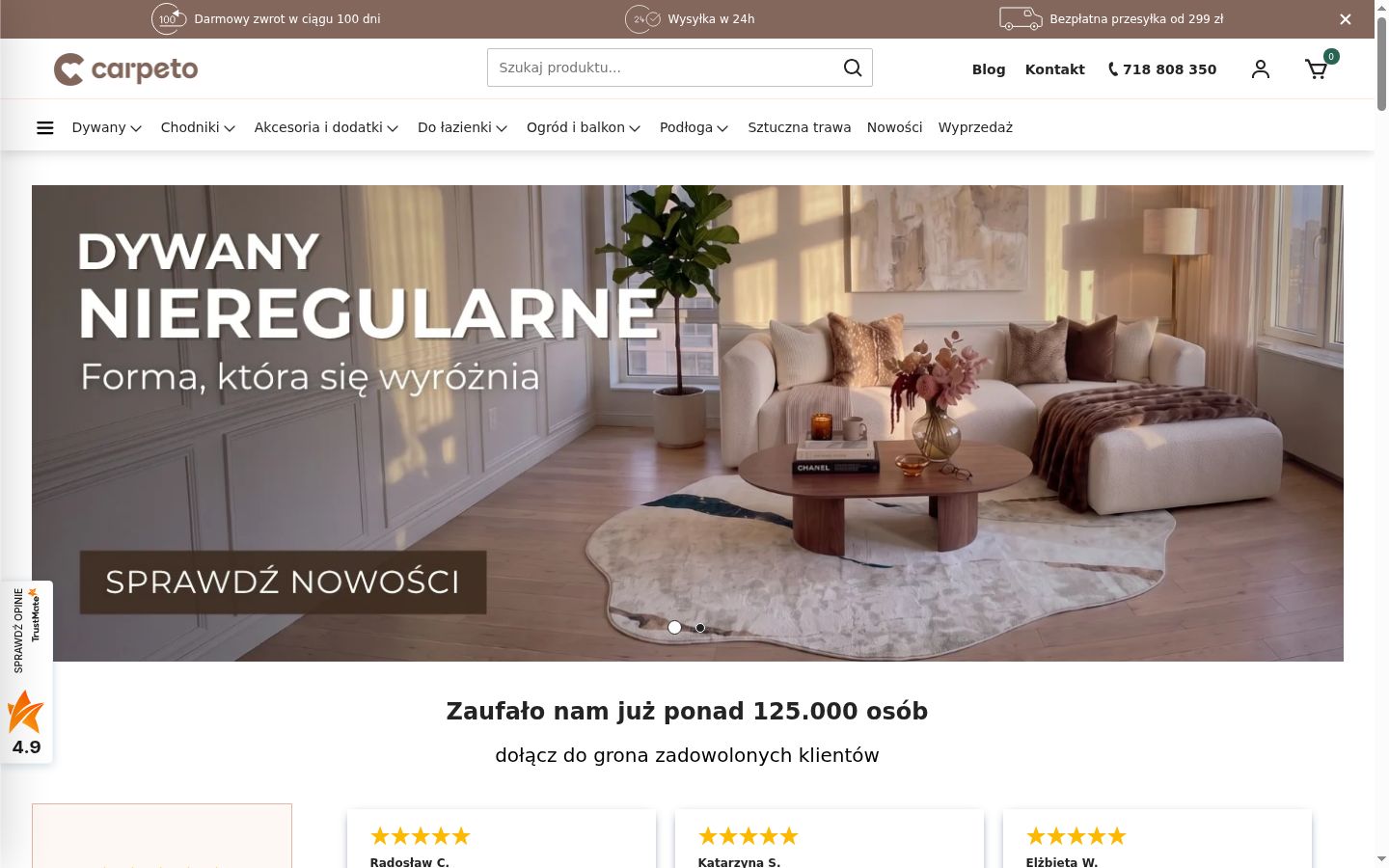 Zrzut ekranu banera zgody wyświetlanego przed jakąkolwiek interakcją
