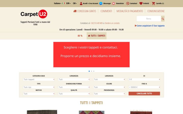 Screenshot of carpetu2.it