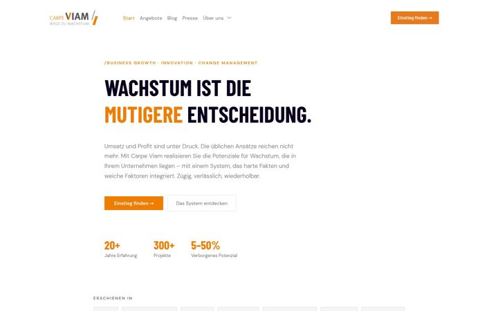 Screenshot of carpeviam.com