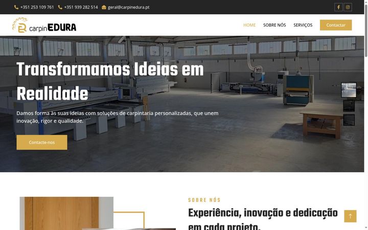 Screenshot of carpinedura.pt