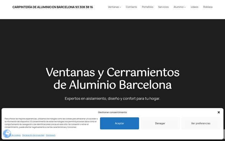 Captura de ecrã de carpinteria-aluminio.es