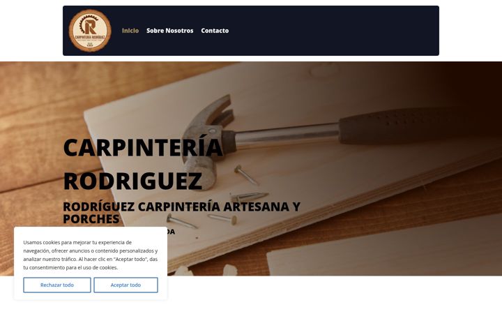 Screenshot of carpinteria-rodriguez.com