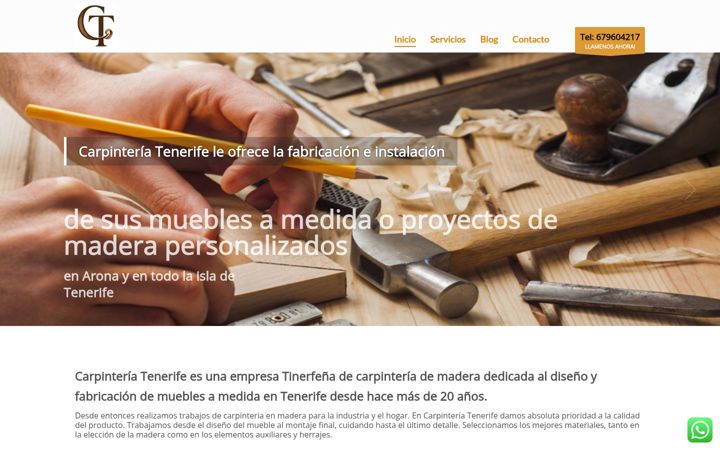 Screenshot of carpinteria-tenerife.com