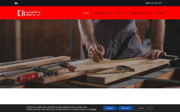 Screenshot of carpinteriaalberto.com