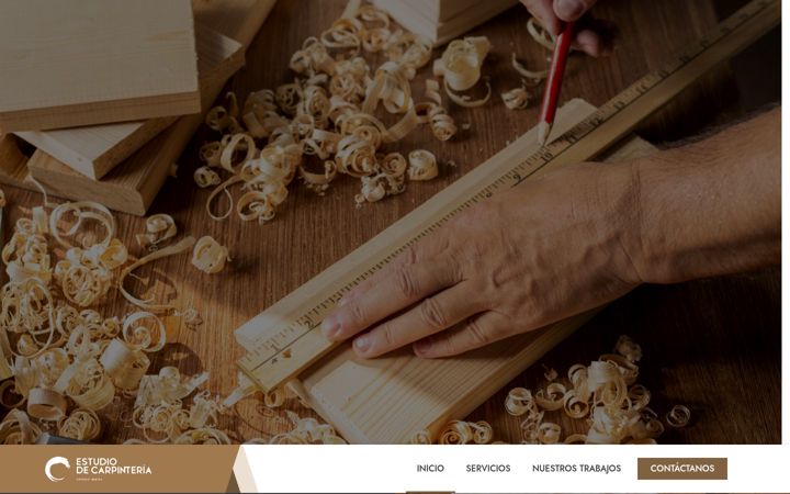 Screenshot of carpinteriaantoniomedina.com
