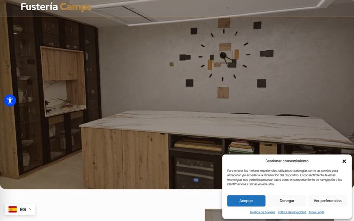 Captura de ecrã de carpinteriacamps.es
