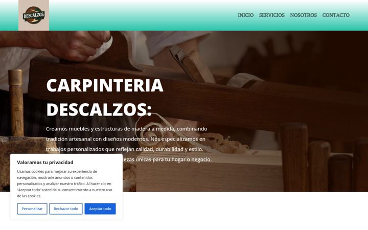 Screenshot of carpinteriadescalzos.com