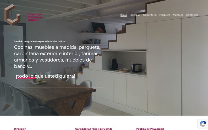 Screenshot of carpinteriafgomila.com