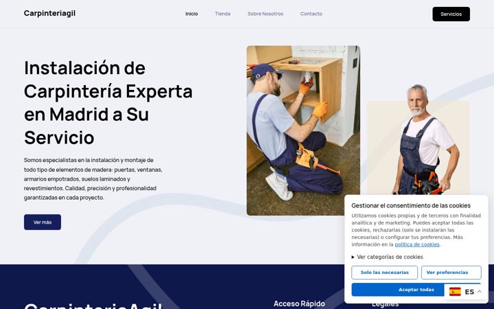 Screenshot of carpinteriagil.com