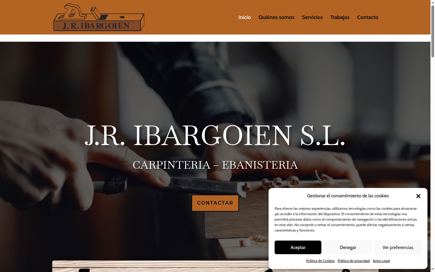 Screenshot tal-banner tal-kunsens muri qabel kwalunkwe interazzjoni