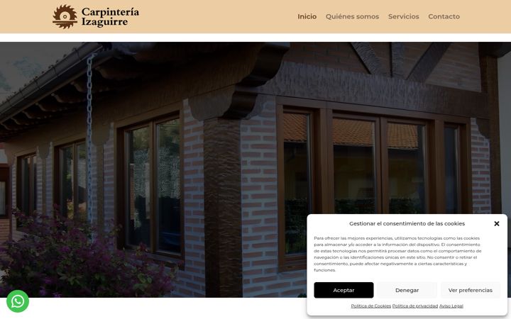 Screenshot of carpinteriaizaguirre.es