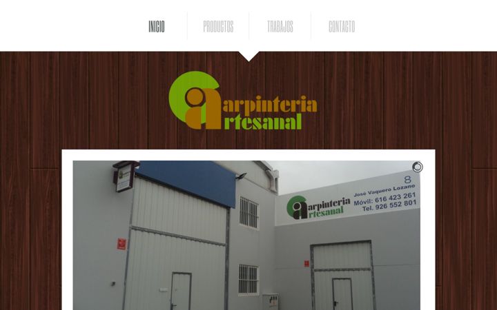 Screenshot of carpinteriajosevaquero.es