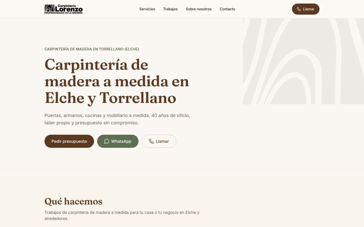 Screenshot of carpinterialorenzo.es