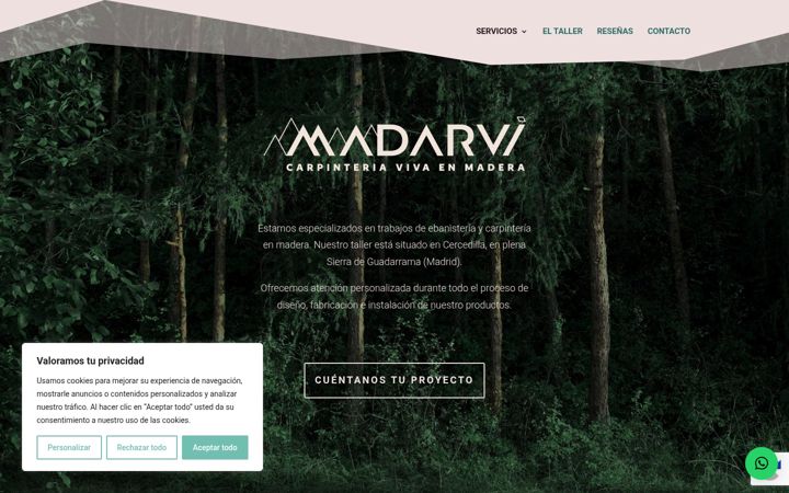 Screenshot of carpinteriamadarvi.com