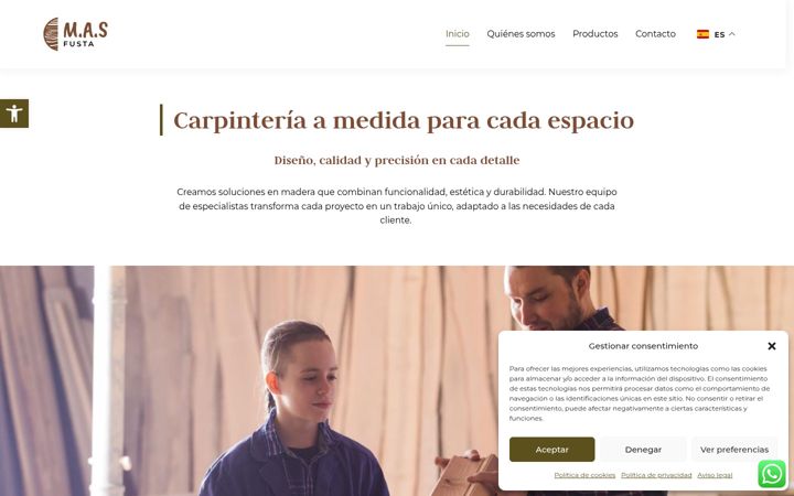 Screenshot of carpinteriamas.com