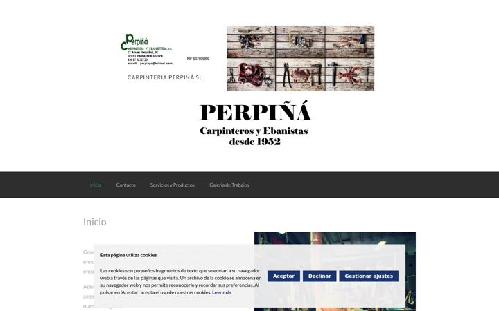 Screenshot of carpinteriaperpinya.es